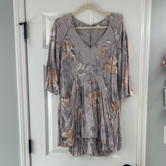 purple floral flowy dress | Free People - Picture 5 of 6